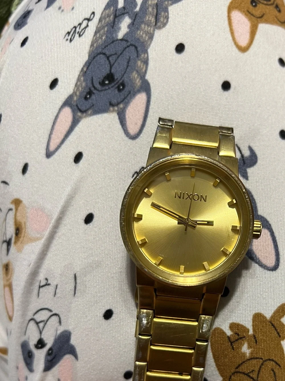Nixon Men's Gold Stainless Steel Bracelet Watch - Minimal Three-Hand